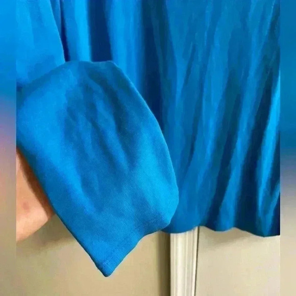 J jill tops set of 2 100% pima cotton blue/yellow Large - Picture 2 of 9